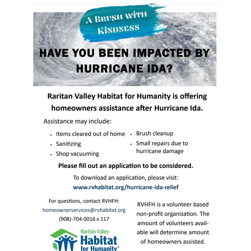 Raritan Habitat For Humanity Implementing Programs To Serve Those Impacted By Hurricane Ida - Tri County ResourceNet