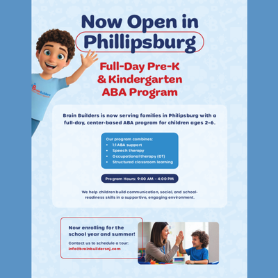 Brain Builders Full Day Pre-K & Kindergarten ABA Program (Phillipsburg, NJ)