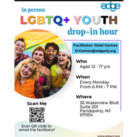 In-Person LGBTQ+ Youth Drop-In Hour