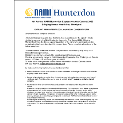 NAMI Arts Contest 2025 - Bringing Mental Health into The Open!