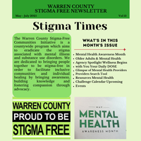 WARREN COUNTY STIGMA FREE NEWSLETTER