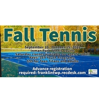 Fall Tennis in Franklin Twp for ages 5- Adult