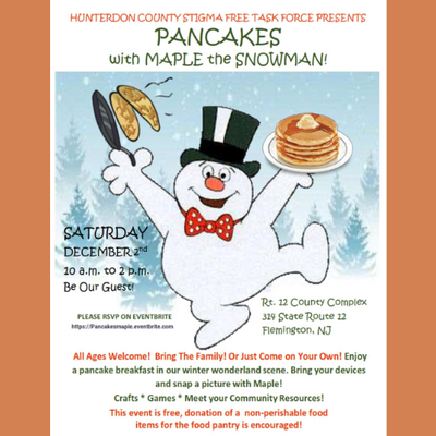 2023 Pancakes with Maple the Snowman