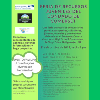 Feria de recursos juveniles del condado de Somerset