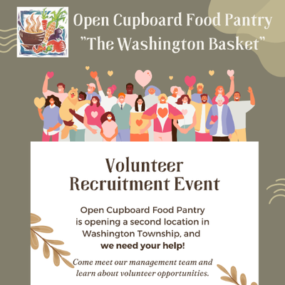 Volunteer Opportunity! A great time to serve...Open Cubboard Food Pantry