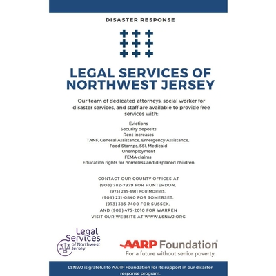 Legal Services of Northwest NJ: Disaster Response